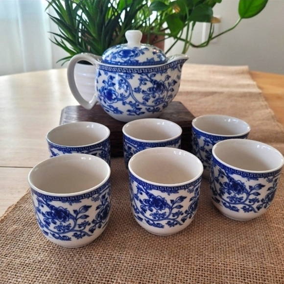 Vintage Porcelain Japanese Tea Set - Picture 1 of 12